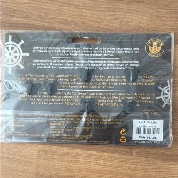 Disney Minnie Mouse Skull and Bow Pin Trio - Picture 2 of 3